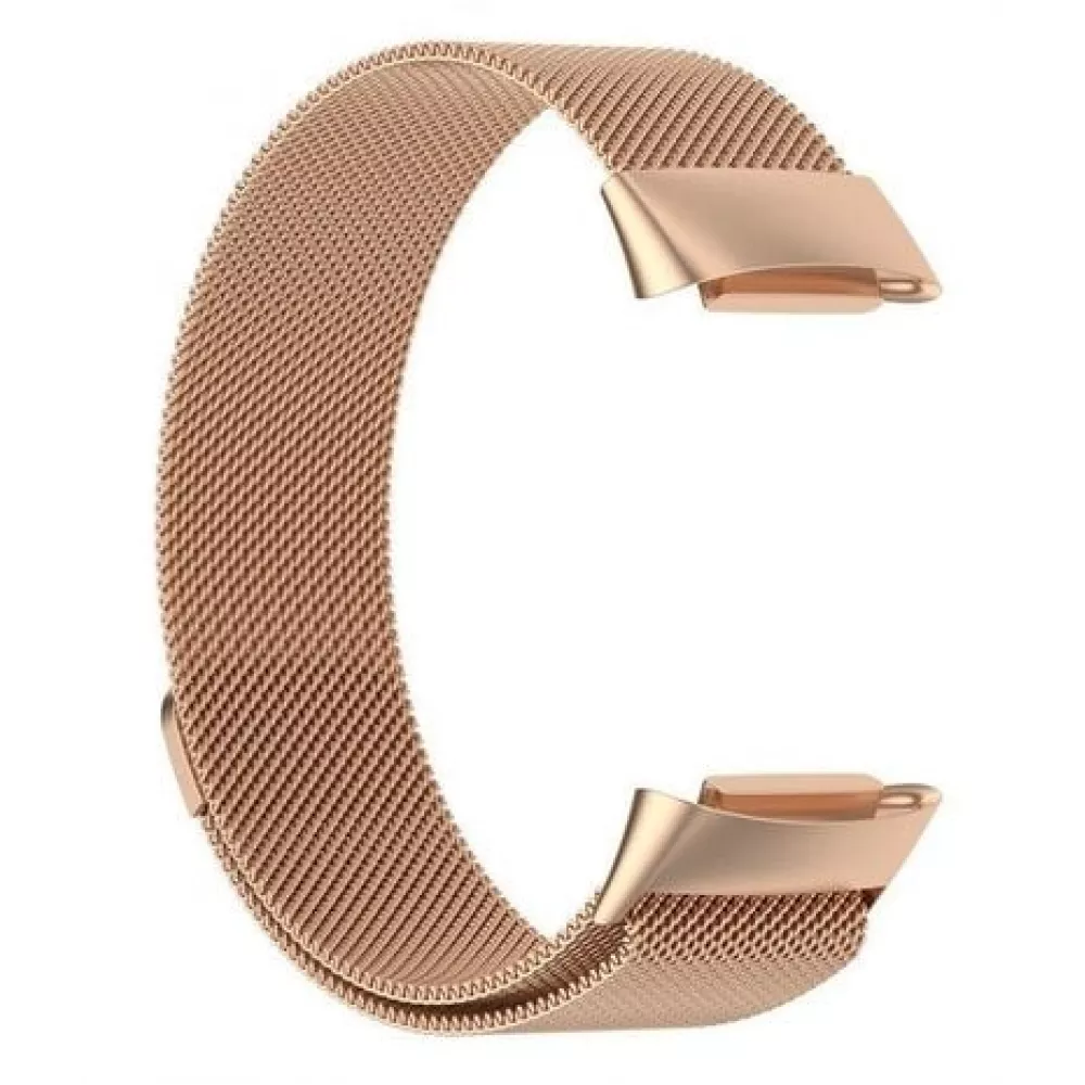 Bracelet milanais en acier (taille L) - Or vintage - Fitbit Charge 5 / 6