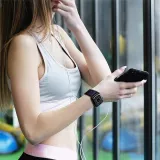 Bracelet nylon élastique sport, réglable, souple, lavable - Bleu foncé - Apple Watch 44/45/46/49 mm