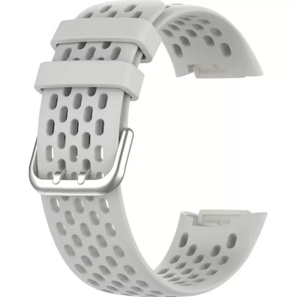 Bracelet silicone Fitbit Charge 5 / 6 SPORTY - Taille universelle - Gris