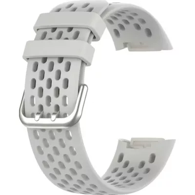 Silikonarmband Fitbit Charge 5 / 6 SPORTY - Universalgrösse - Grau