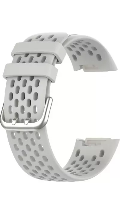 Bracelet silicone Fitbit Charge 5 / 6 SPORTY - Taille universelle - Gris