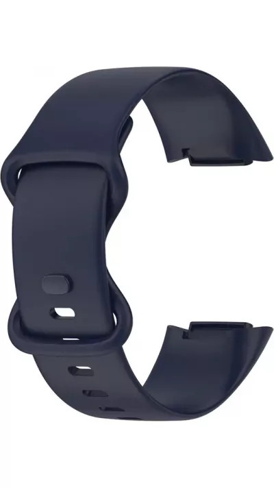 Bracelet silicone Fitbit Charge 5 / 6 - Taille S - Bleu foncé - Fitbit Charge 5 / 6