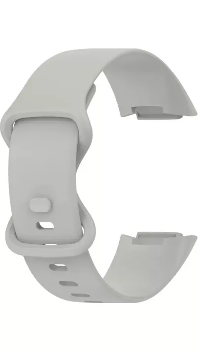 Bracelet silicone Fitbit Charge 5 / 6 - Taille S - Gris - Fitbit Charge 5 / 6