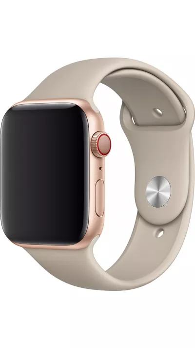 Bracelet sport en silicone beige - Apple Watch 44/45/46/49 mm