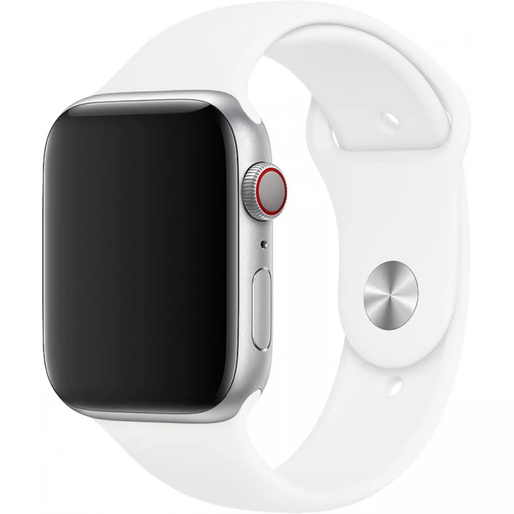 Bracelet sport en silicone blanc - Apple Watch 44/45/46/49 mm