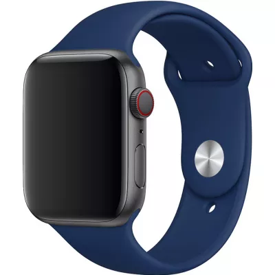 Bracelet sport en silicone bleu foncé - Apple Watch 44/45/46/49 mm