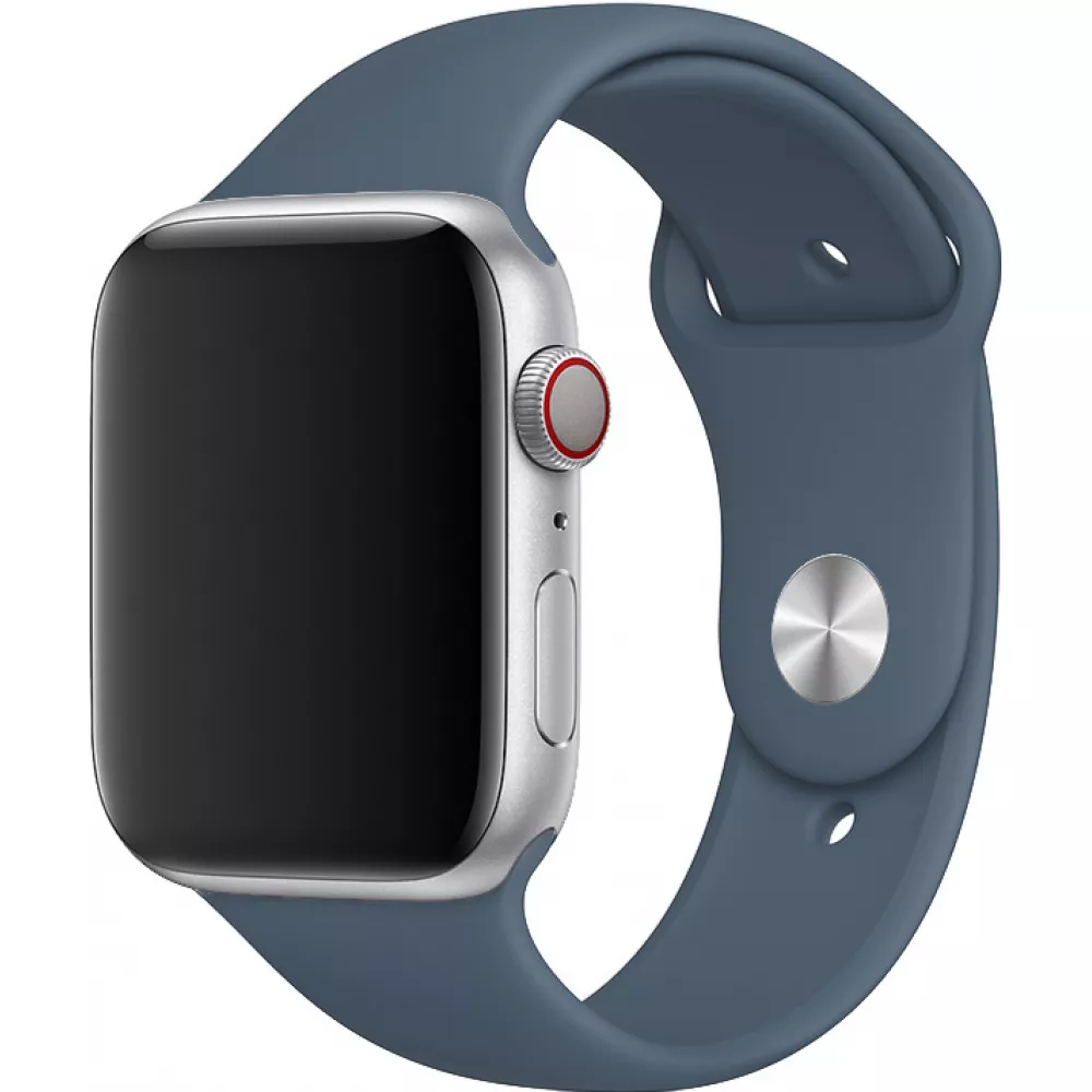 Bracelet sport en silicone bleu gris - Apple Watch 38/40/41/42 mm
