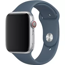 Bracelet sport en silicone bleu gris - Apple Watch 38/40/41/42 mm