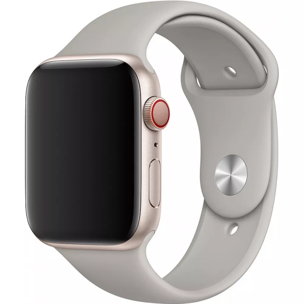 Bracelet sport en silicone gris - Apple Watch 38/40/41/42 mm