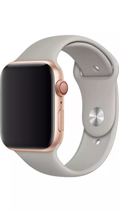 Bracelet sport en silicone gris - Apple Watch 44/45/46/49 mm