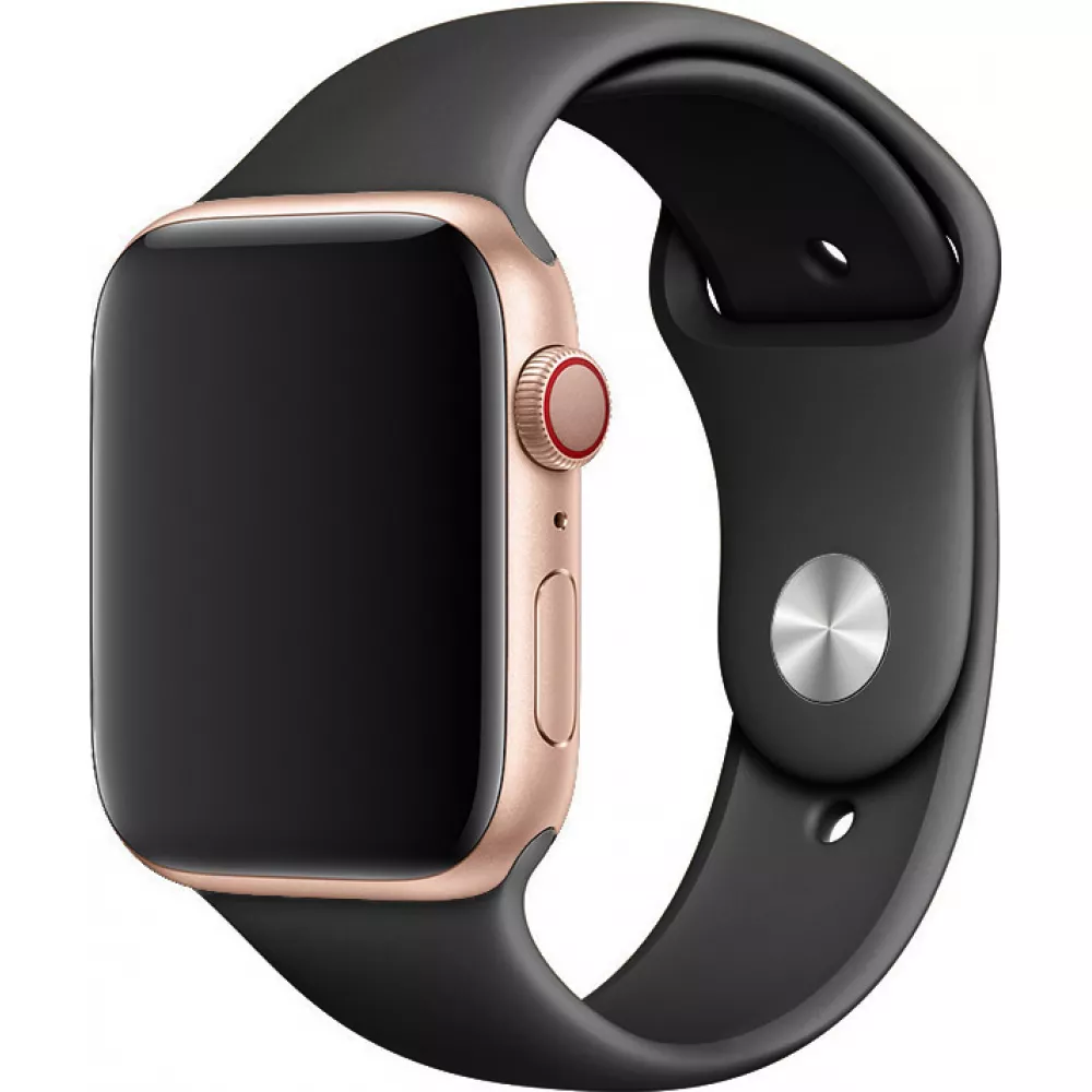 Bracelet sport en silicone gris foncé - Apple Watch 38/40/41/42 mm