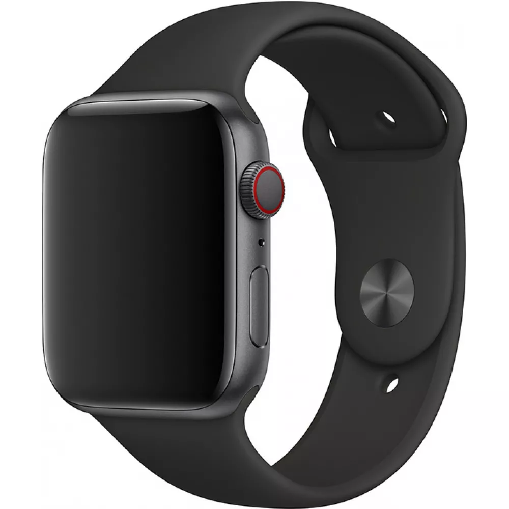 Bracelet sport en silicone noir - Apple Watch 38/40/41/42 mm