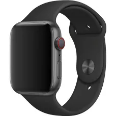 Bracelet sport en silicone noir - Apple Watch 38/40/41/42 mm