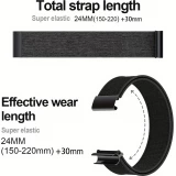 Sportarmband Whoop 4.0 verstellbares atmungsaktives Nylonband wasserdicht unisex - Schwarz