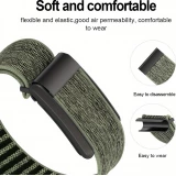 Sportarmband Whoop 4.0 verstellbares atmungsaktives Nylonband wasserdicht unisex - Schwarz