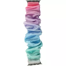 Bracelet tissu chouchous dégradé rose bleu - Apple Watch 38/40/41/42 mm