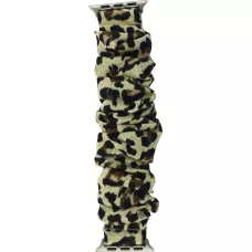 Bracelet tissu chouchous léopard - Apple Watch 44/45/46/49 mm
