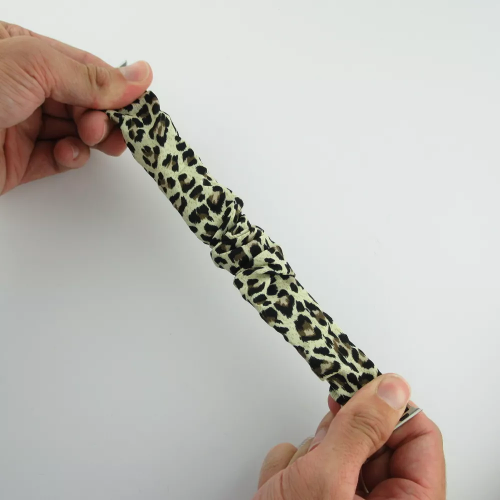 Bracelet tissu chouchous léopard - Apple Watch 44/45/46/49 mm
