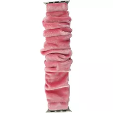 Scrunchie Stoffarmband rosa - Apple Watch 38/40/41/42 mm