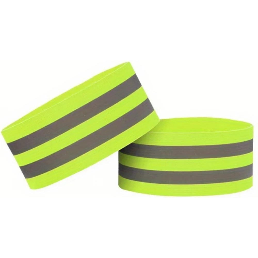 Brassards réfléchissants Haute Visibilité (pack de 2) Sangles de Sécurité en Nylon pour vélo/course/marche