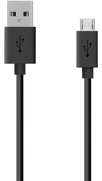 Ladekabel (30 cm) Micro USB auf USB-A - Schwarz