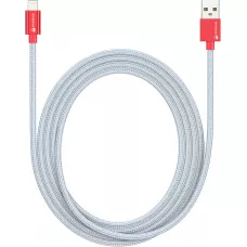 Câble Lightning (1.5 m) iPhone vers USB - Nylon argent PhoneLook
