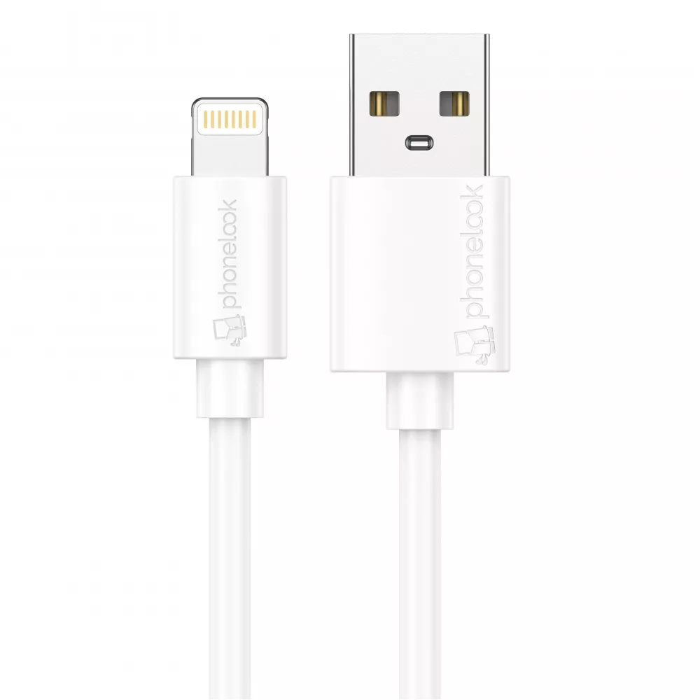 Câble Lightning iPhone USB (1 m) - PhoneLook - Blanc