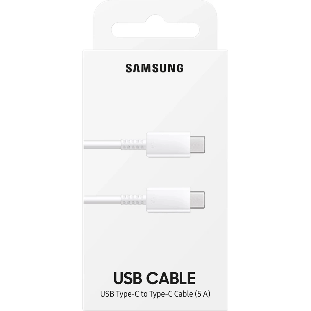 C&acirc;ble USB-C 5A 480Mb/s 1m Samsung EP-DN975BWEGWW Charge et Transfert Rapide - Blanc