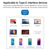 Câble USB-C vers HDMI 4K (1.8 m) compatible Thunderbolt 3 (MacBook, iPad Pro) - Noir