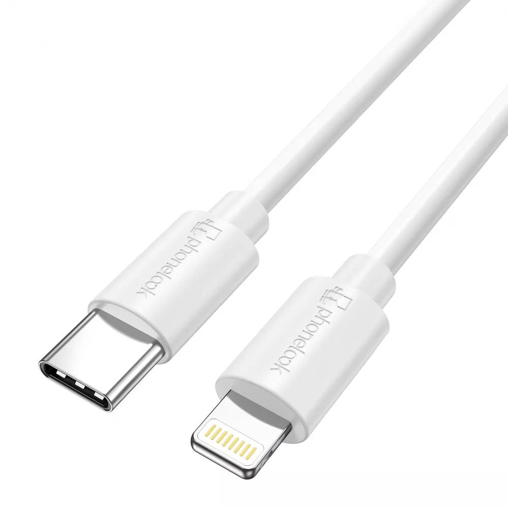 iPhone Kabel (3 m) Fast Charge Lightning auf USB-C - PhoneLook - Weiss