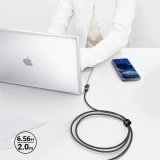 C&acirc;ble USB-C vers USB-C PD QC 100W 5A 480Mb/s (2 m) Acefast C5-03 - Noir