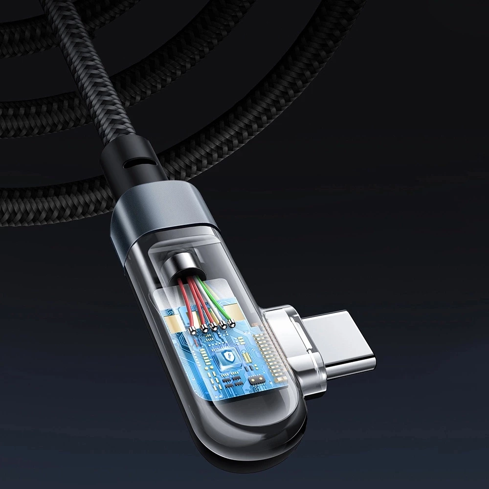 C&acirc;ble USB-C vers USB-C PD QC 100W 5A 480Mb/s (2 m) Acefast C5-03 - Noir
