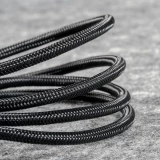 Câble USB 4 en 1 (1x Lightning, 2x USB-C, 1x Micro USB) tressé nylon 3.5A (1.2 m) - Noir