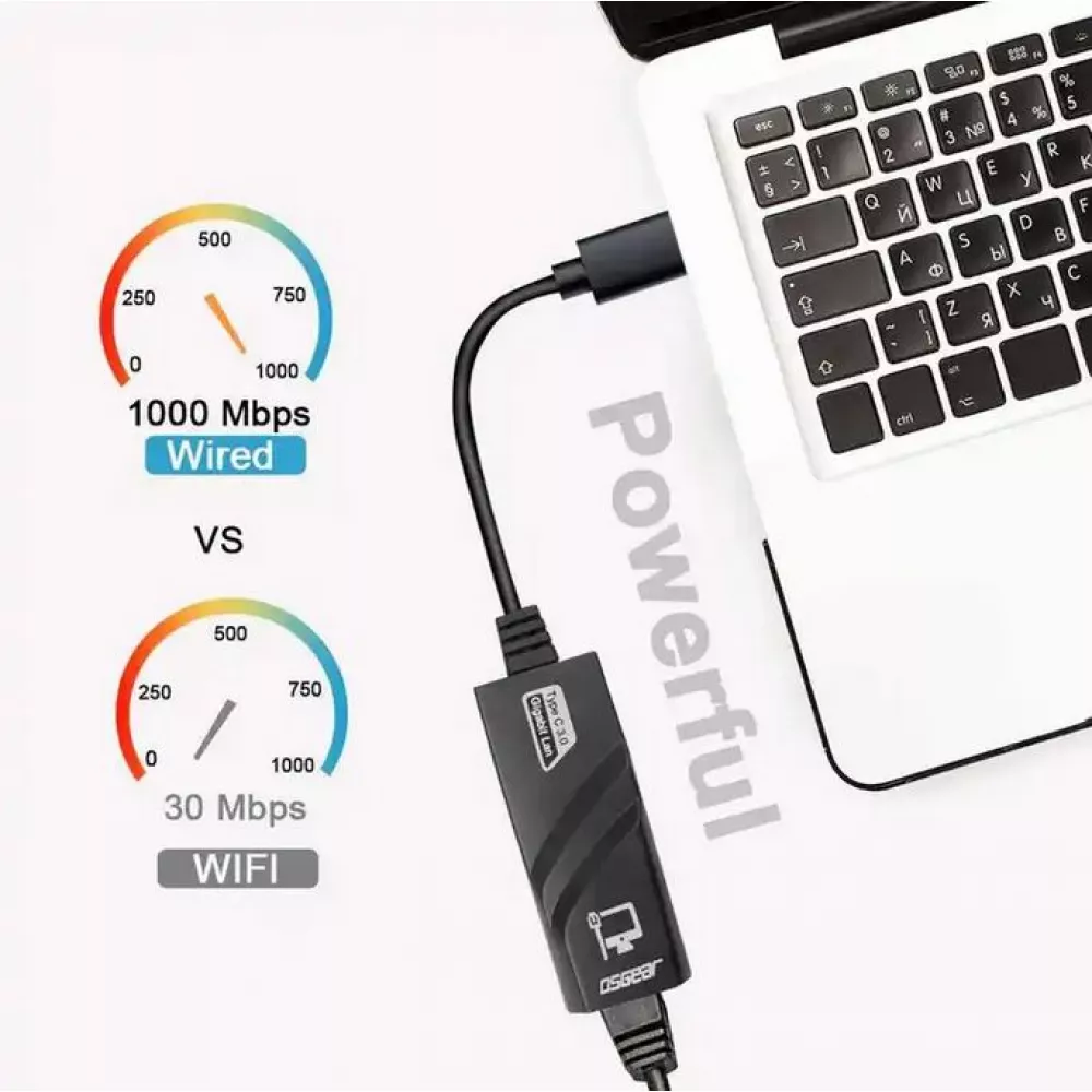 Kurzes USB Type-C zu Ethernet (RJ45) Verbindungskabel LAN Internetkabel Adapter