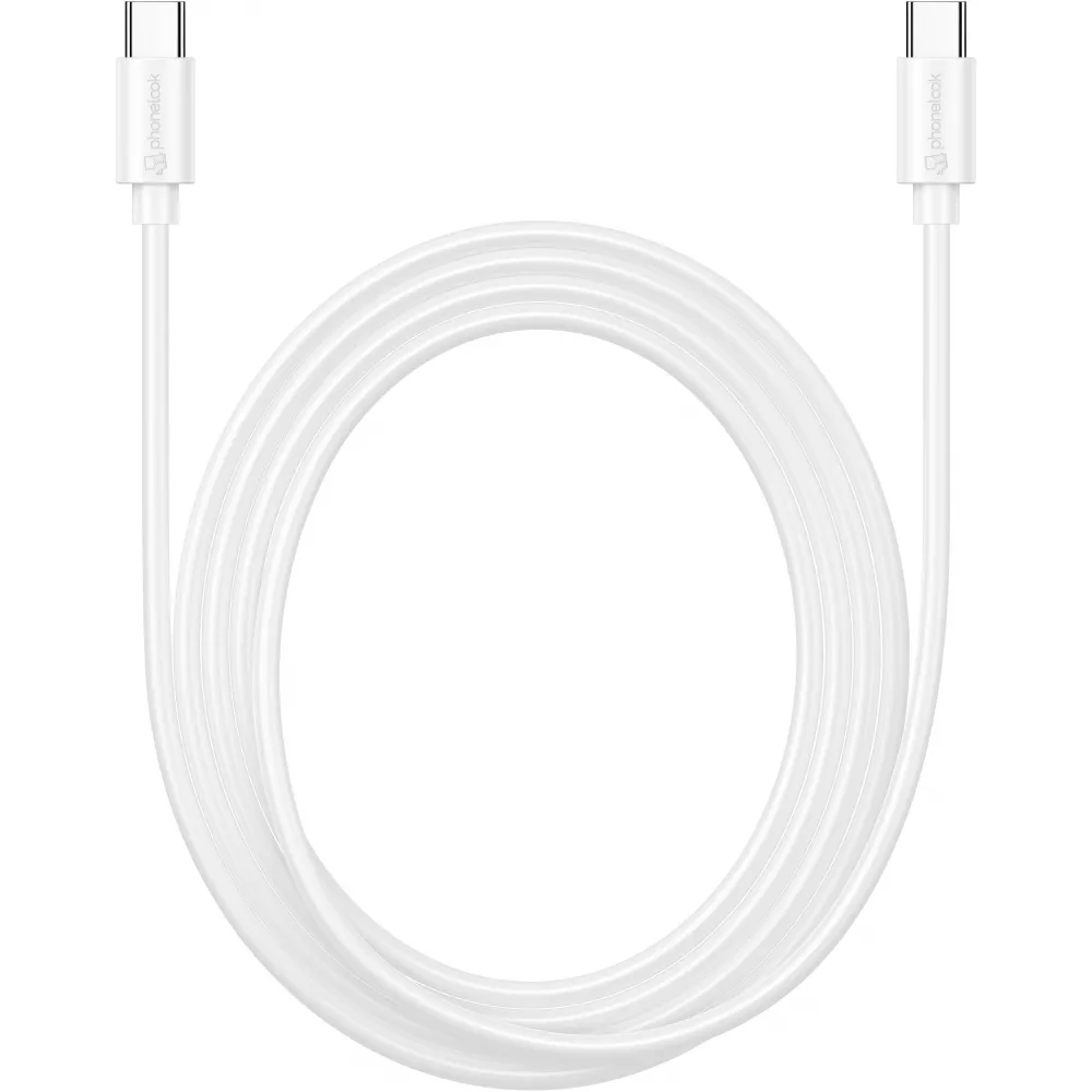 Câble de charge (2 m) USB-C vers USB-C - PhoneLook - Blanc