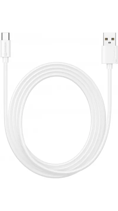 Câble de charge USB-A vers USB-C (2 m) - PhoneLook - Blanc