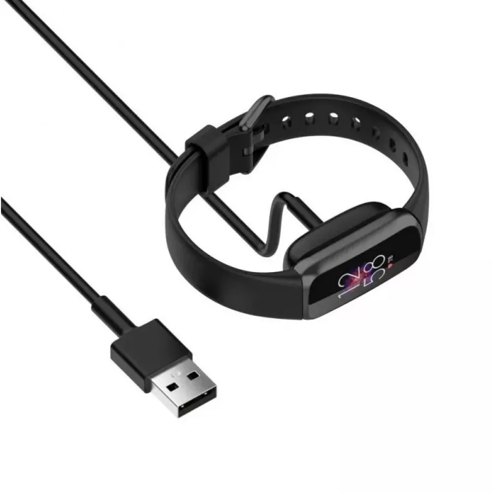 Câble de charge de 1 mètre Chargeur USB pour Fitbit Charge 5 / 6 - Noir