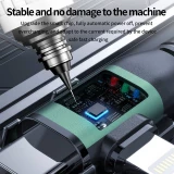 C&acirc;ble de charge multifonctionnel 4 en 1 en nylon avec connecteur USB-A, USB-C & Lightning 1.8m - Gris