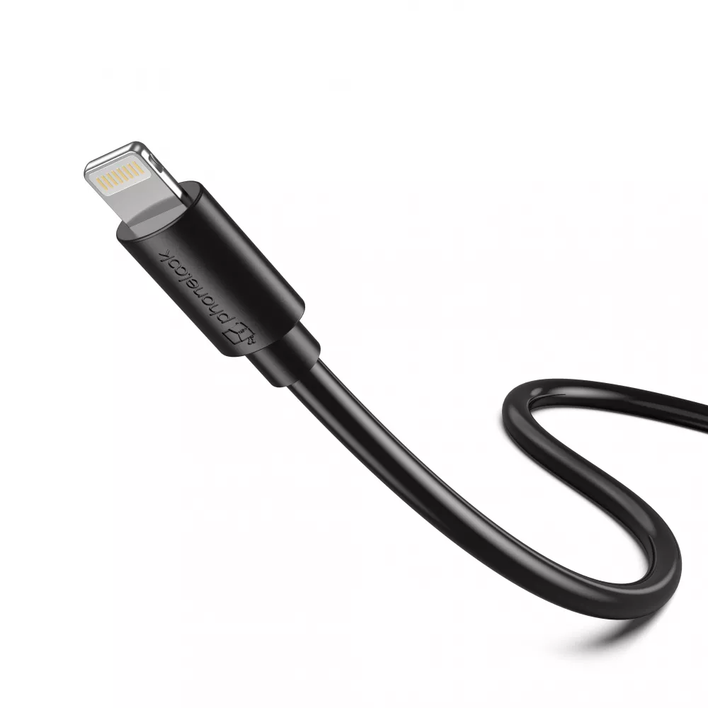 Câble de charge iPhone (2 m) Lightning vers USB-C - PhoneLook - Noir