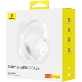Baseus Bass 30 Max Drahtlose On-Ear Bluetooth 5.3 Kopfh&ouml;rer Kabellos Hochwertig Soundqualit&auml;t - Weiss