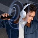 Baseus Bass 30 Max Drahtlose On-Ear Bluetooth 5.3 Kopfh&ouml;rer Kabellos Hochwertig Soundqualit&auml;t - Weiss