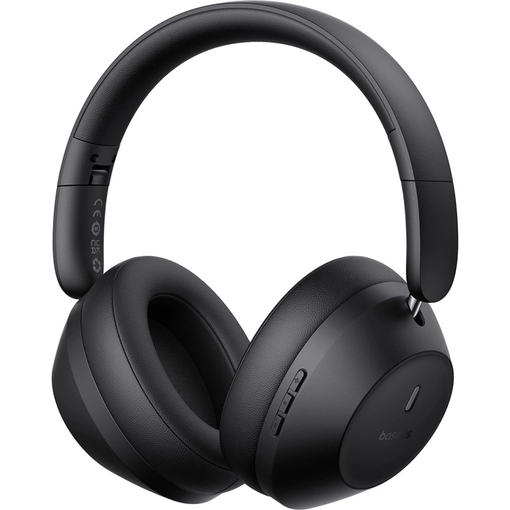 Baseus Bass 30 Max Kabellose On-Ear Bluetooth 5.3 Kopfhörer Hochwertiger Sound Leistungsstarker Bass - Schwarz