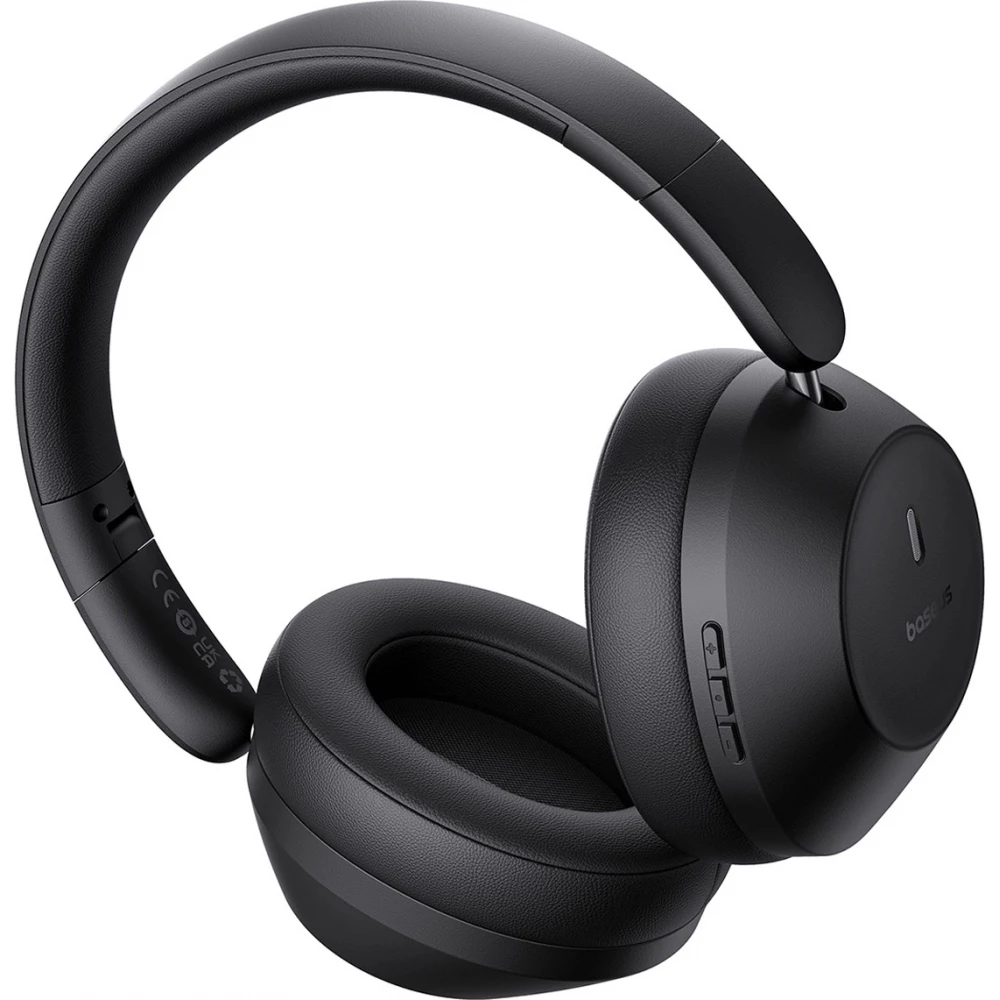 Baseus Bass 30 Max Kabellose On-Ear Bluetooth 5.3 Kopfhörer Hochwertiger Sound Leistungsstarker Bass - Schwarz