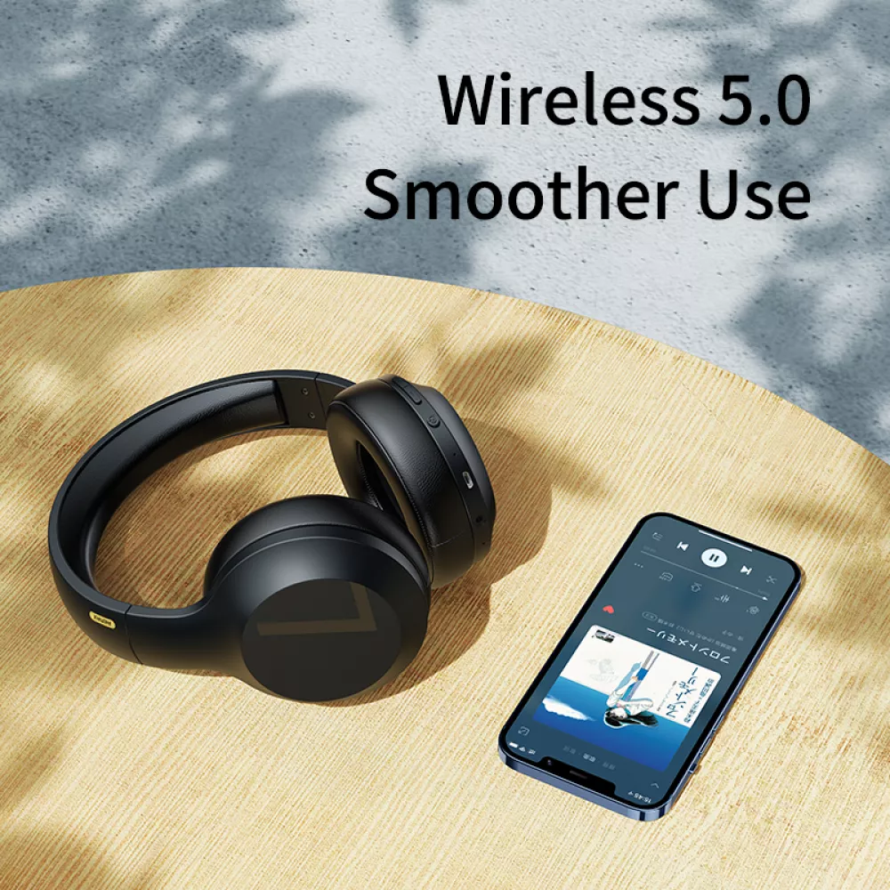 Kopfhörer Remax RB-660HB kabellos Bluetooth 5.0 Over-Ear wireless HD stereo sound + Pure Bass - Schwarz
