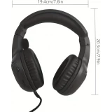SOULBYTES S20 RGB Gaming Headset mit Surround-Sound Mikrofon für PS4 / PS5 / XBOX / PC 3.5 mm - Schwarz