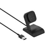 Chargeur USB avec support Fitbit Versa 3 - 4 et Fitbit Sense 1 - 2 - Noir