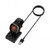 Chargeur USB avec support Fitbit Versa 3 - 4 et Fitbit Sense 1 - 2 - Noir