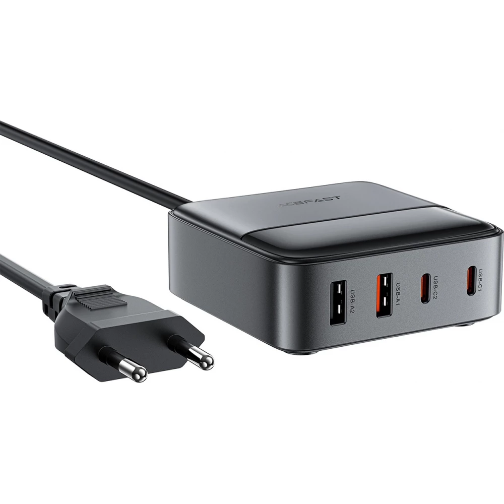 Acefast Z6 65W GaN Netzladeger&auml;t (2x USB-A / 2x USB-C) PD - Schwarz