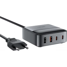 Acefast Z6 65W GaN Netzladeger&auml;t (2x USB-A / 2x USB-C) PD - Schwarz