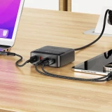 Acefast Z6 65W GaN Netzladeger&auml;t (2x USB-A / 2x USB-C) PD - Schwarz